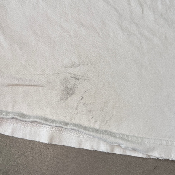 Nununu Gray /White Tee in Play Condition Scissors and Measuring tape Tee Flaw - Picture 5 of 6